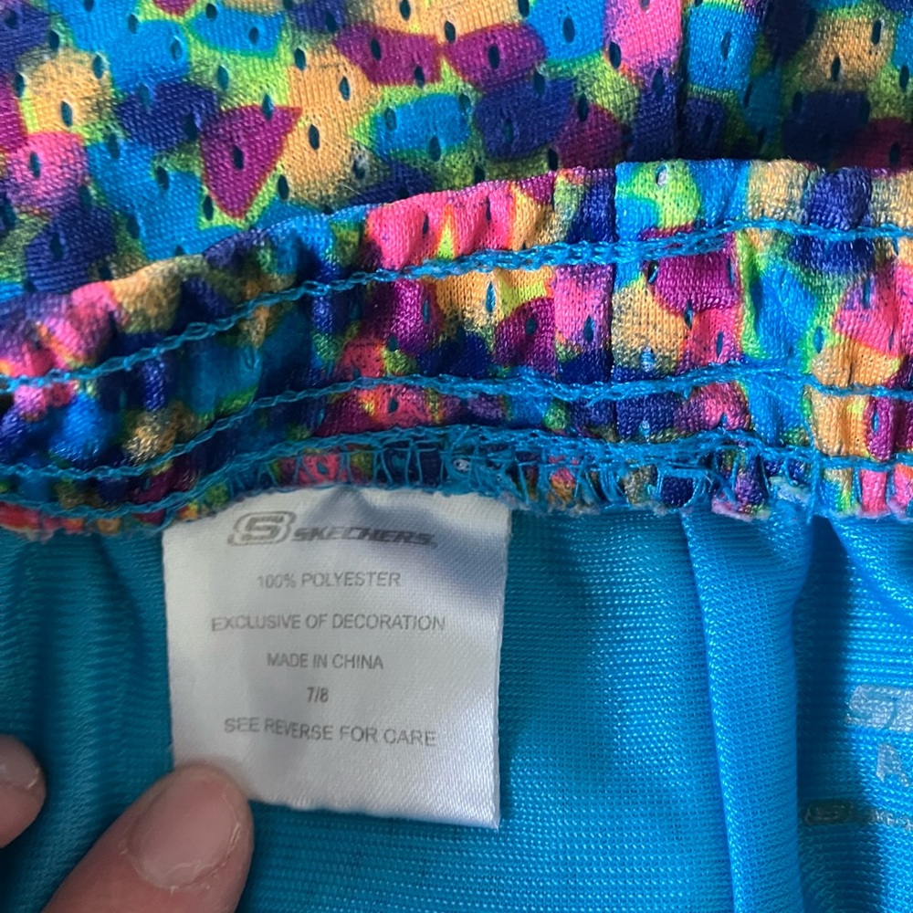 Skechers Multicolor Patterned Shorts size 7/8 - Picture 3 of 3